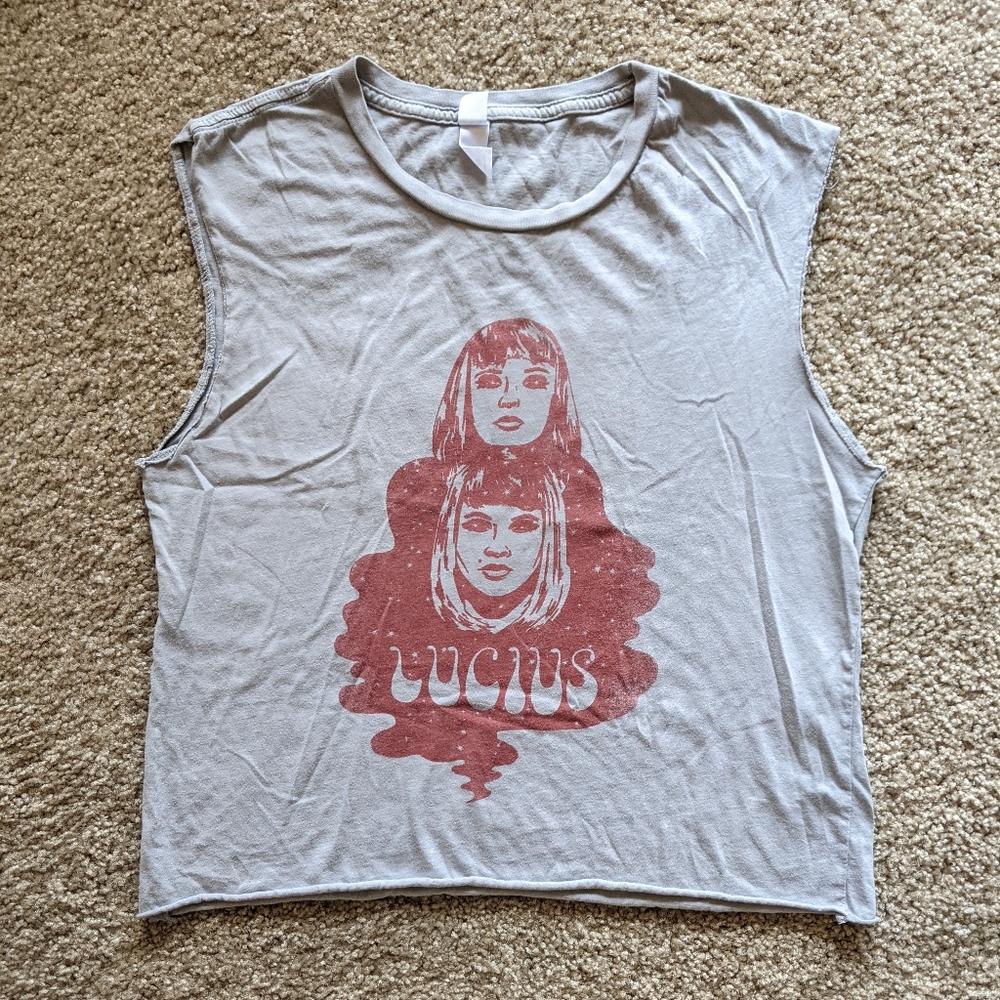 Lucius band cropped muscle tee M
